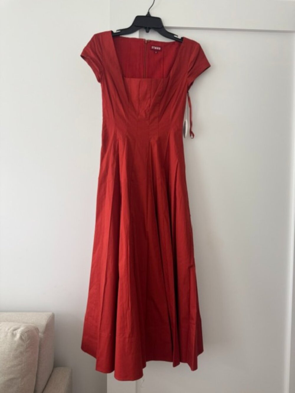 Staud Short Sleeve Wells Dress